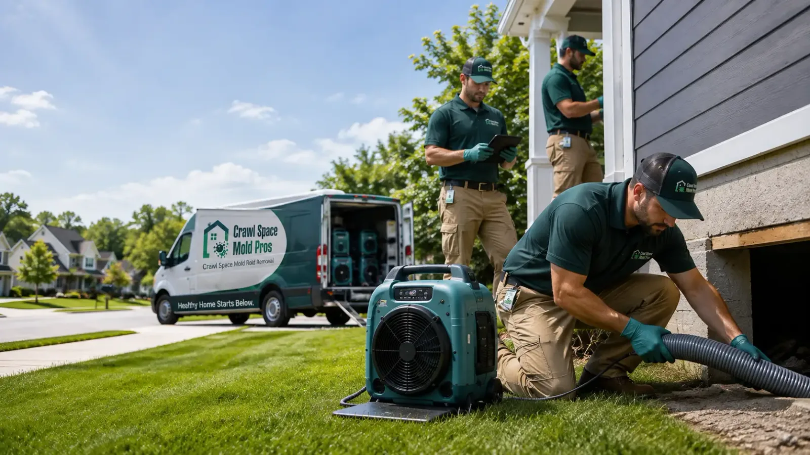 Crawl Space Mold Removal in Irvington, VA